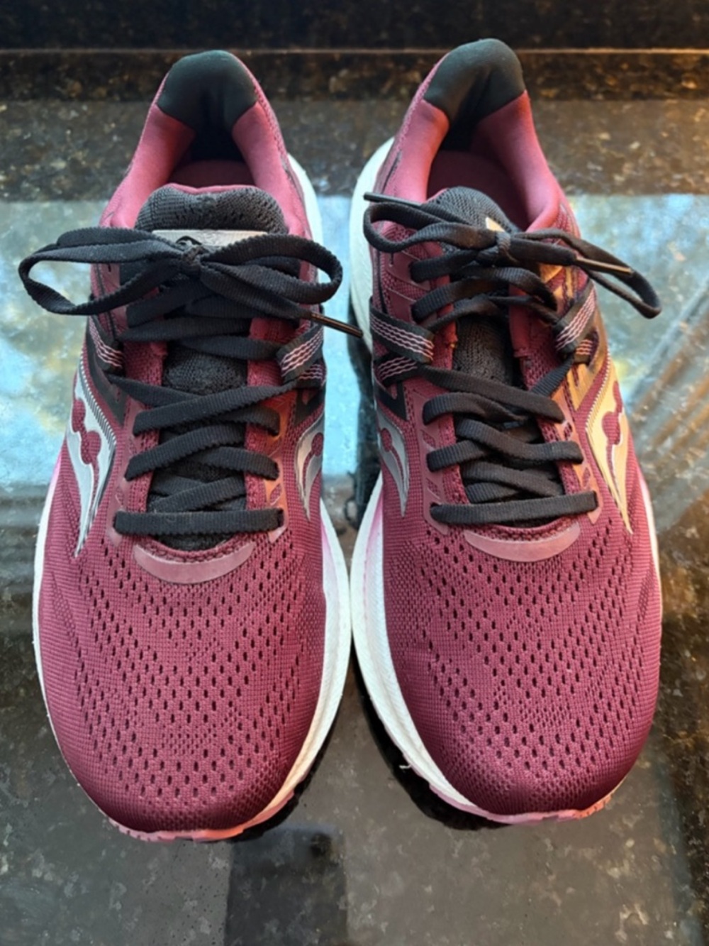 Saucony Triumph Performance Running Sneakers - Burgundy